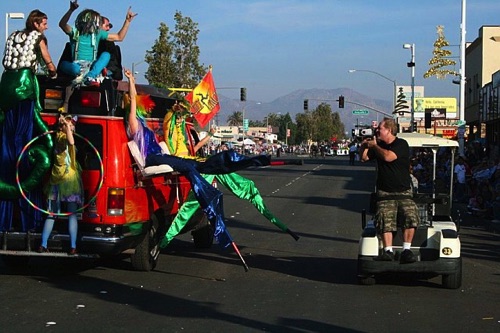 Mother Goose Parade Filming